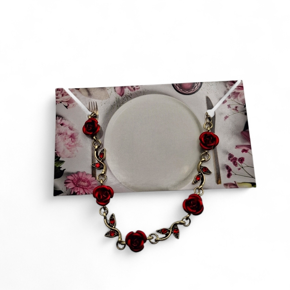 NWT Red Roses Bracelet - Picture 5 of 6